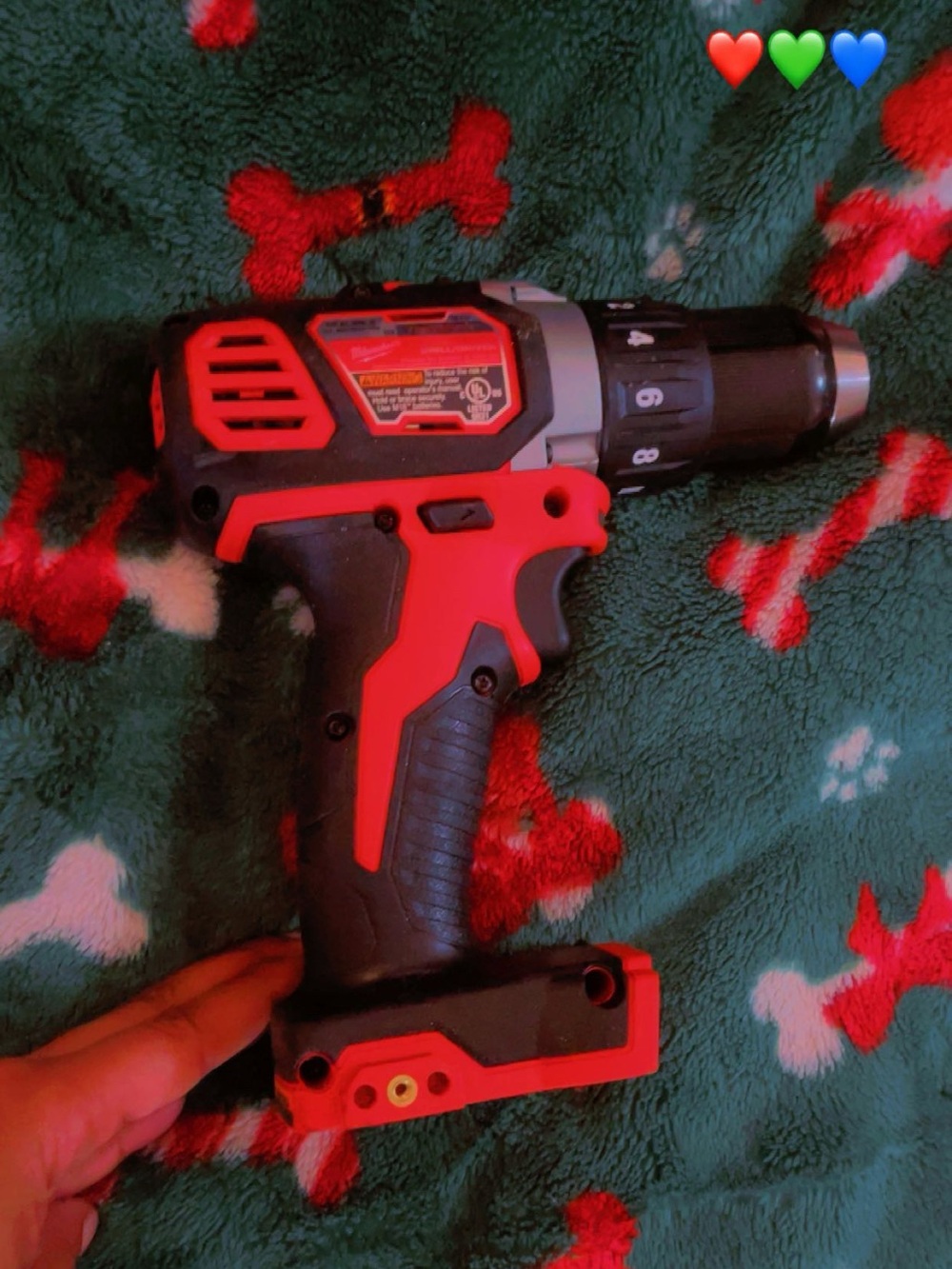 Cordless Drill Driver - Red and Black